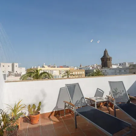 公寓 Atico-solarium Hall By Cadiz4rentals